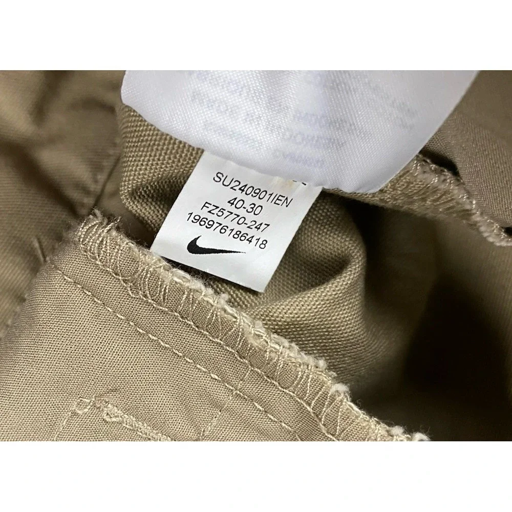 Nike Club 'Khaki' Men's Chino Pants Sz 40x30 Fits (42x29) FZ5770-247 Canvas
